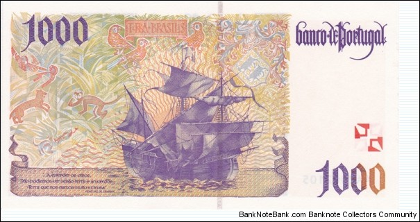 Banknote from Portugal year 1996