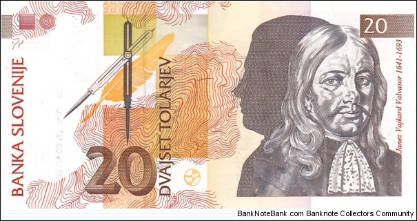Slovenia P12a (20 tolarjev 15/1-1992) Banknote