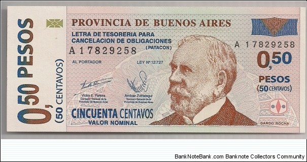 Argentina 50 Centavos Regional 1985-02 Ps2309. Banknote