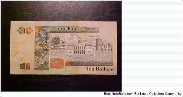 Banknote from Belize year 2007