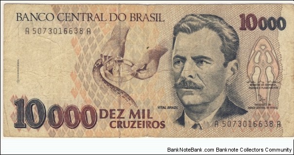 10.000 Cruzeiros(1993) Banknote
