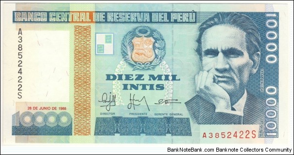 10.000 Intis Banknote