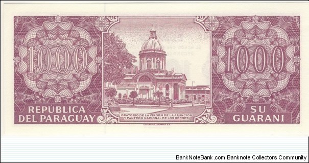 Banknote from Paraguay year 1998