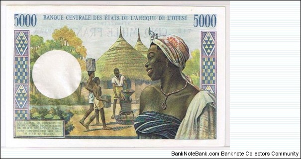 Banknote from West African States year 1937