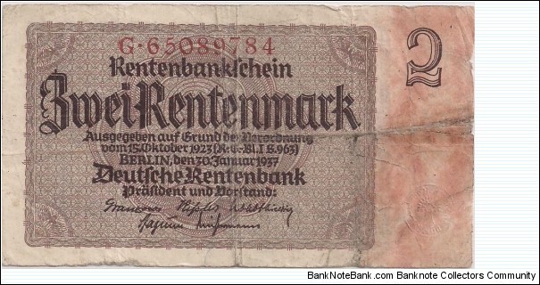 2 Mark  Banknote