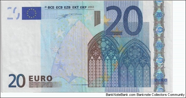20 Euro, Serial X (Germany) European Union Banknote