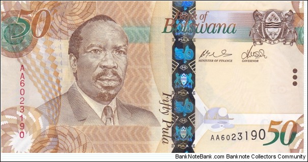 Botswana P32 (50 pula 2009) Banknote