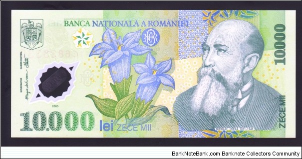 Romania 2000 P-112 10000 Lei Banknote