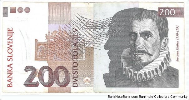 200 Tolarjev Banknote