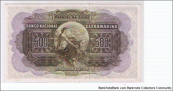 Banknote from Guinea-Bissau year 1964