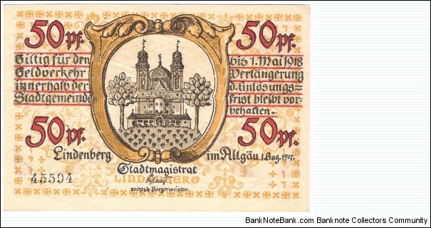 50 Pfennig(notgeld 1918) Banknote