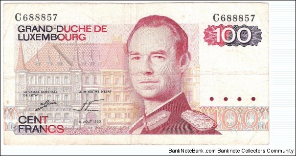 100 Francs(1980) Banknote
