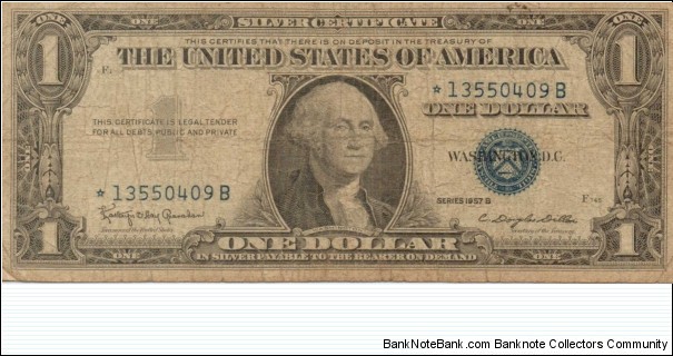 1957B STAR NOTE Banknote