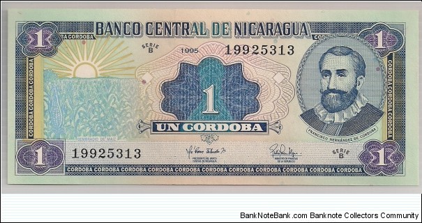 Nicaragua 1 Cordoba 1995 P179. Banknote