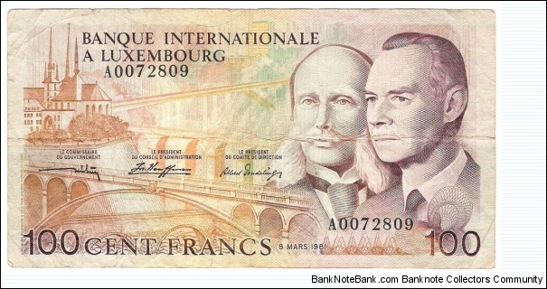 100 Francs(1981) Banknote