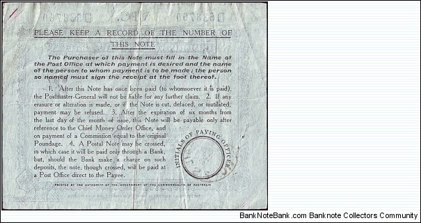 Banknote from Australia year 1950