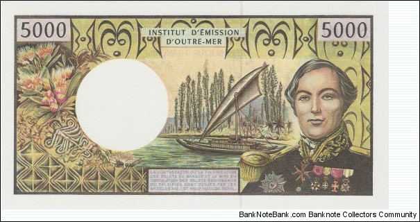 Banknote from French Polynesia year 1996