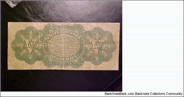 Banknote from USA year 1863