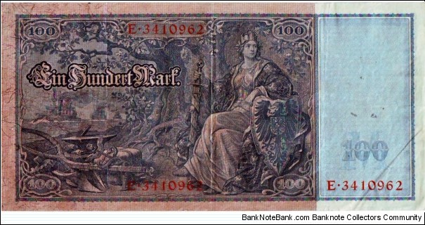 Banknote from Germany year 1910