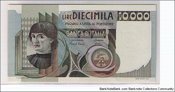 10,000 lire Banknote