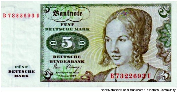 5 FRG Mark Banknote