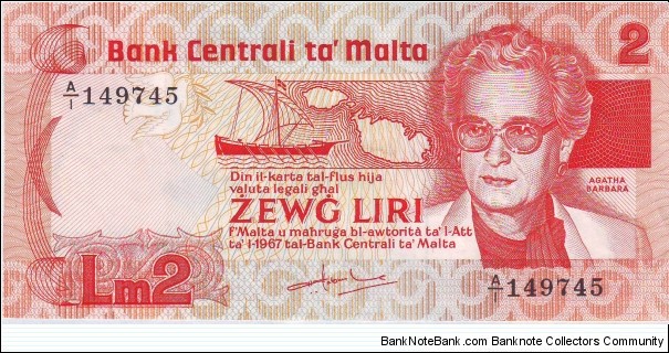  2 Lira Banknote
