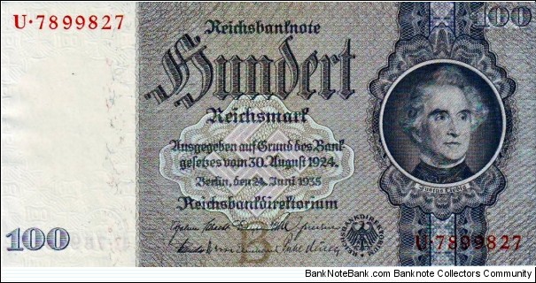 100 Reichsmark (3rd Reich) Banknote