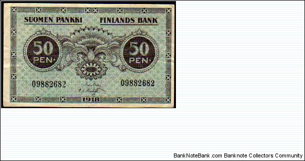 50 Penniä / Penni__pk# 34 Banknote