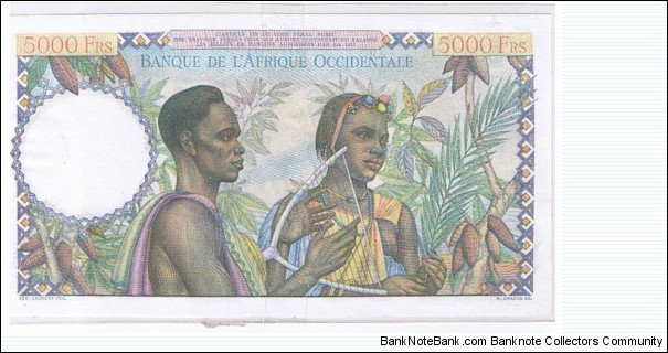 Banknote from West African States year 1950