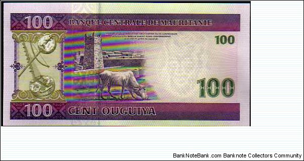 Banknote from Mauritania year 2008