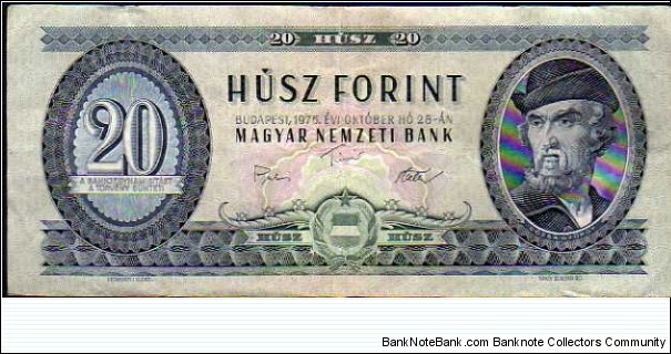 20 Forint__
pk# 169 f__
28.10.1975 Banknote