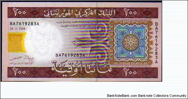 200 Ouguiya__
pk# 11 a__
28.11.2004 Banknote