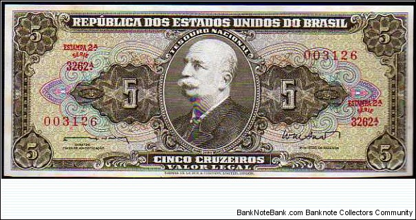 5 Cruzeiros__
pk# 176 a__
Valor Legal Banknote