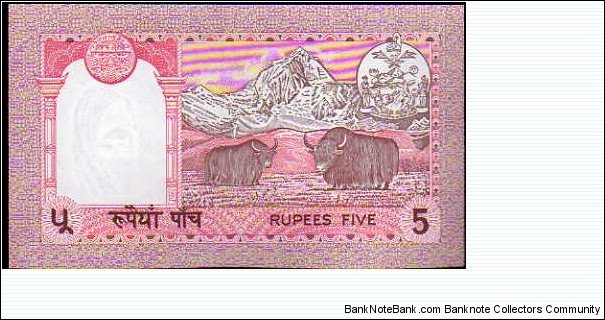 Banknote from Nepal year 1995