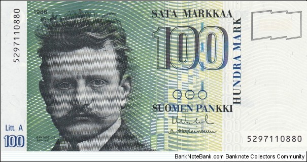 Finland P119 (100 markkaa 1986 (1991)) Banknote
