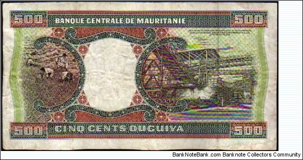 Banknote from Mauritania year 2002