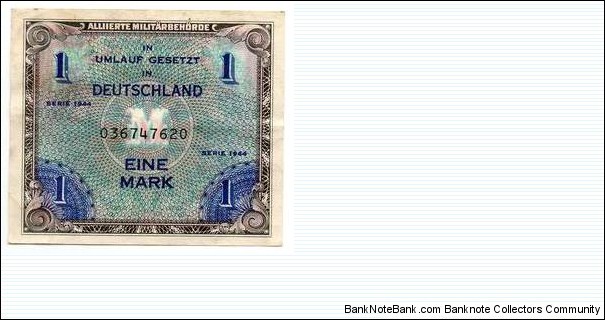 1 MARK, Allied Occupation Banknote