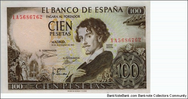 100 Peseta Banknote
