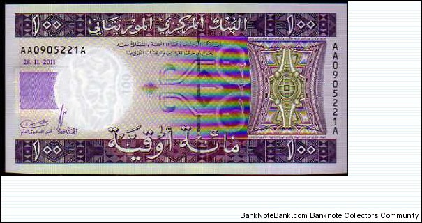 100 Ouguiya__
pk# New (10)__
28.11.2011 Banknote