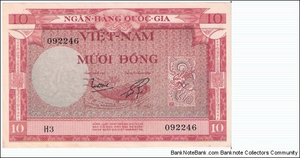 10 dong; 1955

Part of the Dragon Collection! Banknote