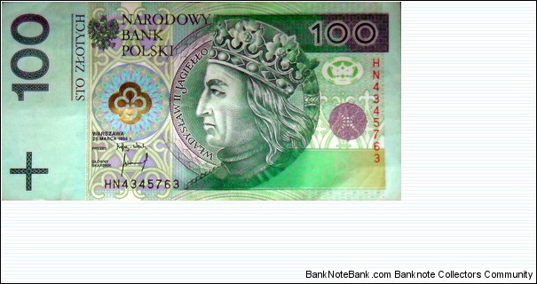 100 zł.
HN 4345763 Banknote