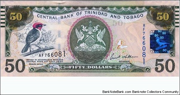TRINIDAD and TOBAGO
50 DOLLARS Banknote