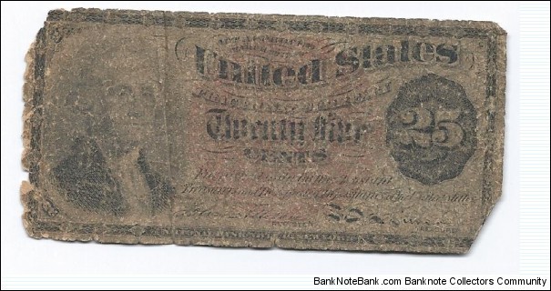 Fractional 25 Cent Banknote