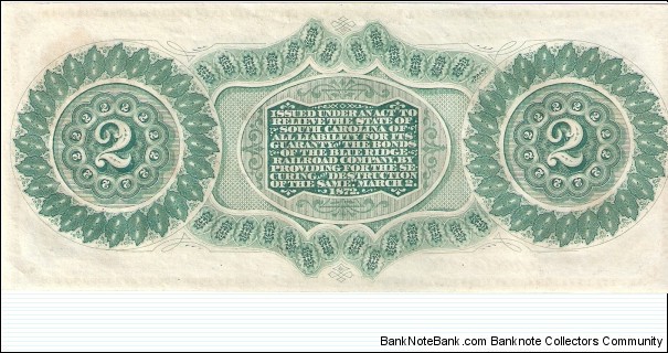 Banknote from USA year 1872