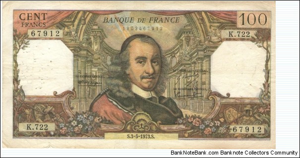 100 Francs Corneille Banknote