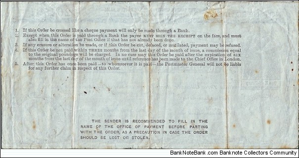Banknote from United Kingdom year 1906