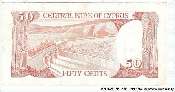 Banknote from Cyprus year 1988