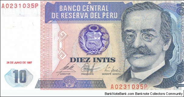 10 Intis Banknote