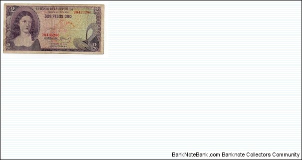 1 Peso El Banco de la Republica Colombia Banknote