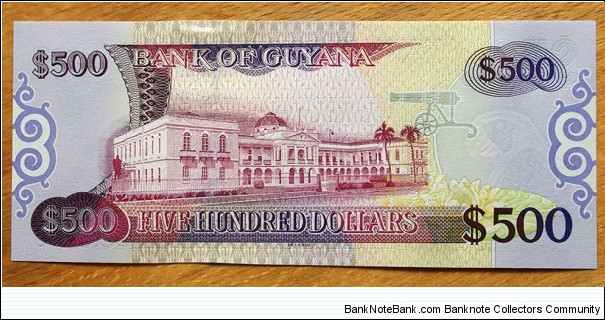 Banknote from Guyana year 2002